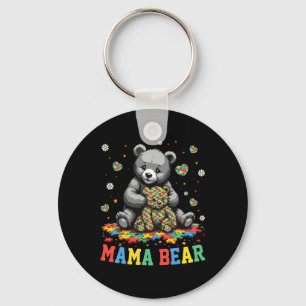 Mama Bear Autism Mama Grandma Autism Awareness Sup Key Ring
