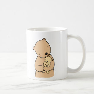 Mama Bear & Baby Bear Cute Woodland Animal Mug