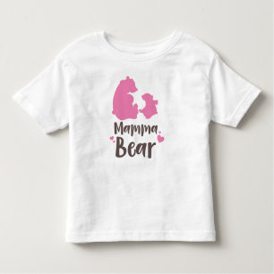 Mama Bear, Bear Cub, Cute Bear, Little Bear, Heart Toddler T-Shirt