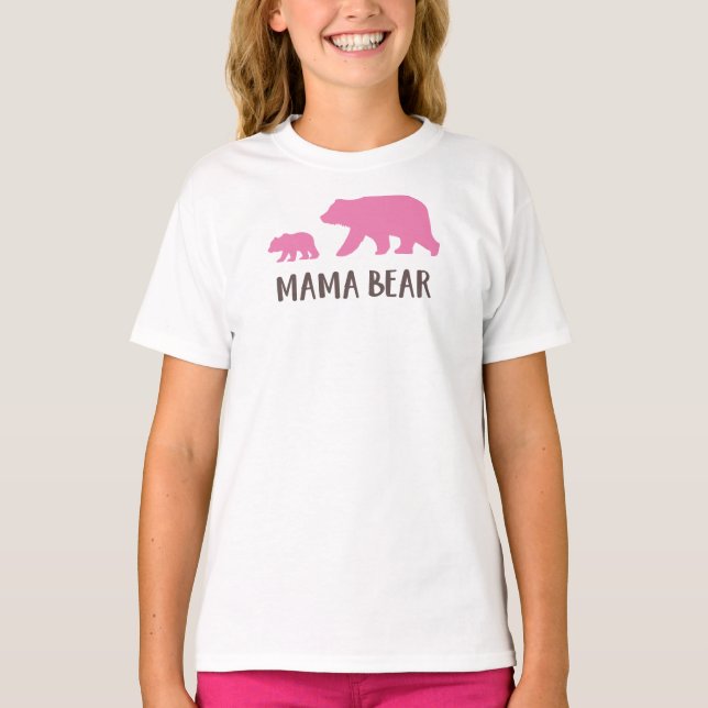 Mama Bear, Bear Cub, Cute Bear, Little Bear T-Shirt (Front)