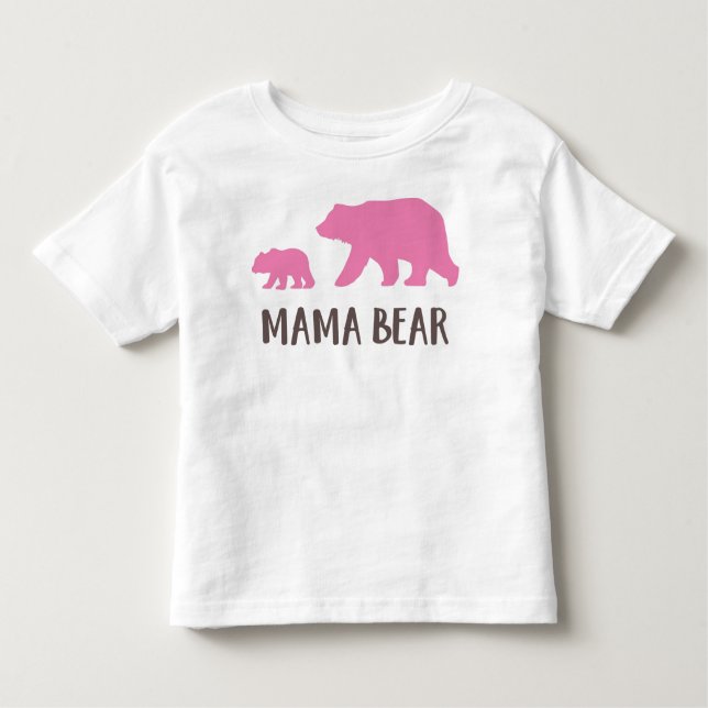 Mama Bear, Bear Cub, Cute Bear, Little Bear Toddler T-Shirt (Front)