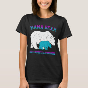 Mama Bear Birth Defects Awareness T-Shirt