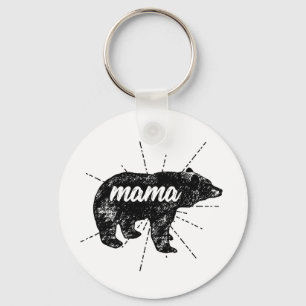 Mama Bear Birthday Mothers Day gift Key Ring
