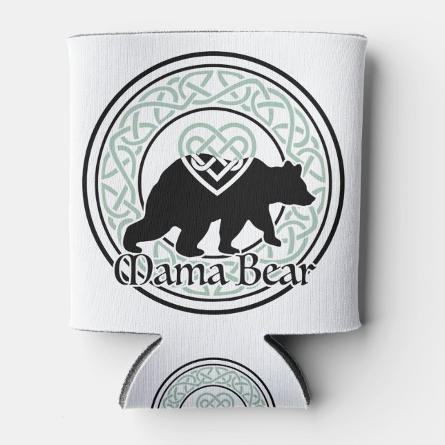Mama Bear Celtic Circle of Love and Strength Can Cooler (Front)