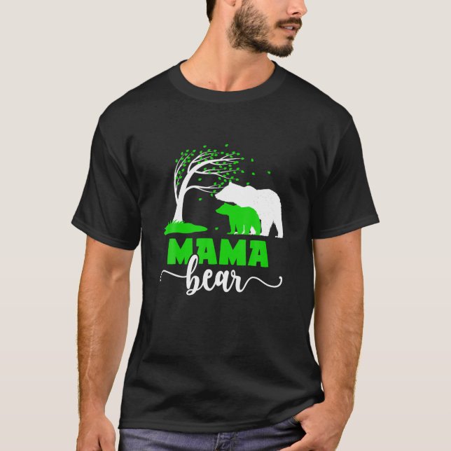 Mama Bear Cerebral Palsy Mum Of A Cerebral Palsy W T-Shirt (Front)