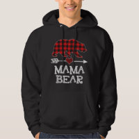 Mama Bear Christmas Pajama Red Plaid Buffalo Famil