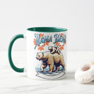 Mama Bear Coffee Mug   Cute Gift for Moms & Mother