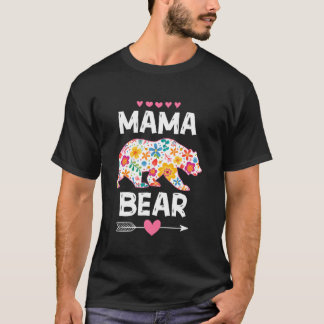 Mama Bear Cute Floral Mother s Day Family Matching T-Shirt