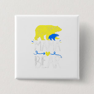 Mama Bear Down Syndrome Awareness For Moms 15 Cm Square Badge