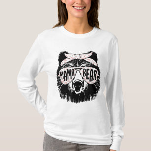 Mama Bear Face Sunglasses Mother Mum Mummy Mother' T-Shirt
