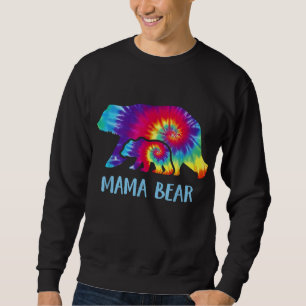 Mama Bear Family Tie Dye Gift for Mum Sweatshirt