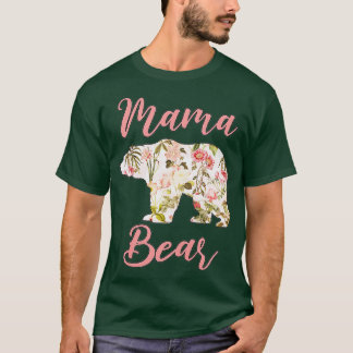 Mama Bear Floral Mothers Day Premium T-Shirt