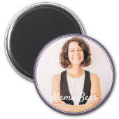 Mama Bear Framed Modern Simple Photo Magnet (Front)