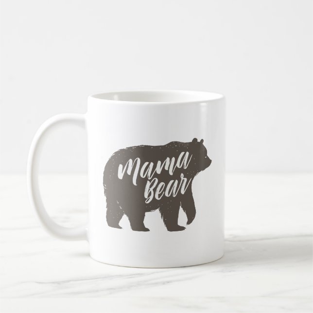 Mama Bear Funny Mothers Day Coffee Mug (Left)