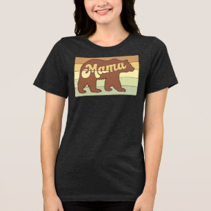 Mama Bear Funny Mother's Day Gift Sarcastic Mum Tri-Blend Shirt