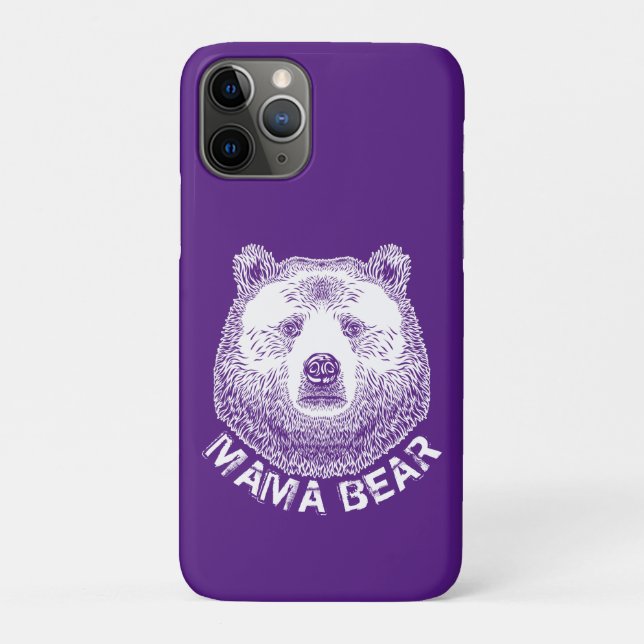 Mama Bear, Hand Drawn Illustration Case-Mate iPhone Case (Back)
