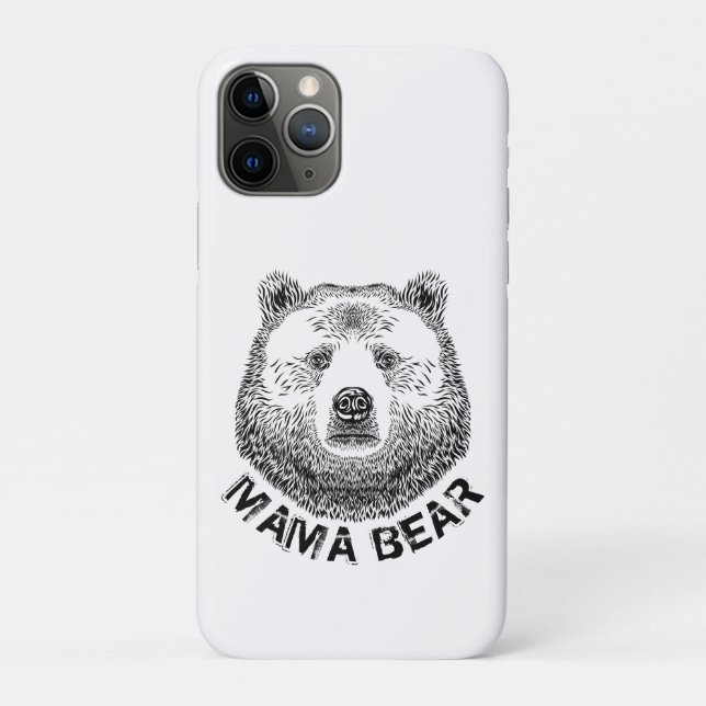 Mama Bear, Hand Drawn Illustration Case-Mate iPhone Case (Back)