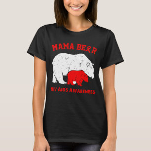 Mama Bear HIV AIDS Awareness T-Shirt
