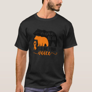 Mama Bear Leukaemia Mum Of A Leukaemia Warrior Mum T-Shirt