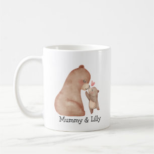 Mama Bear Love – Custom Illustrated for Mom & Baby Coffee Mug