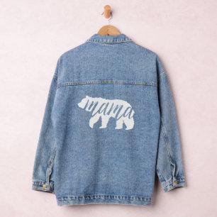 Mama Bear   Matching Family Denim Jacket
