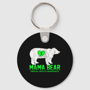 Mama Bear Mental Health Awareness Shirt For Women  Key Ring