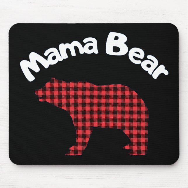Mama Bear Mouse Pad (Front)