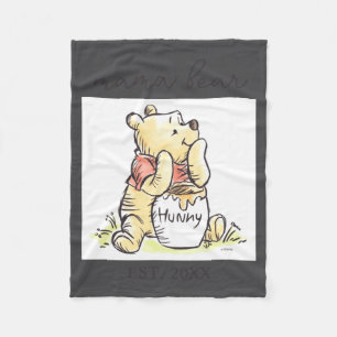 Mama Bear New Mom  Fleece Blanket