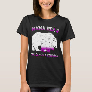 Mama Bear Oral Cancer Awareness T-Shirt