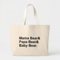 Mama Bear, Papa Bear, Baby Bear | Goldilocks