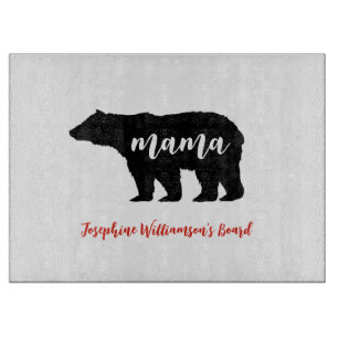 Mama Bear personalize with Name Cutting Board