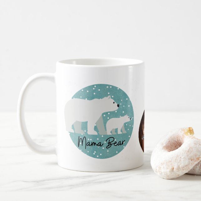 Mama Bear Photos Coffee Mug (With Donut)