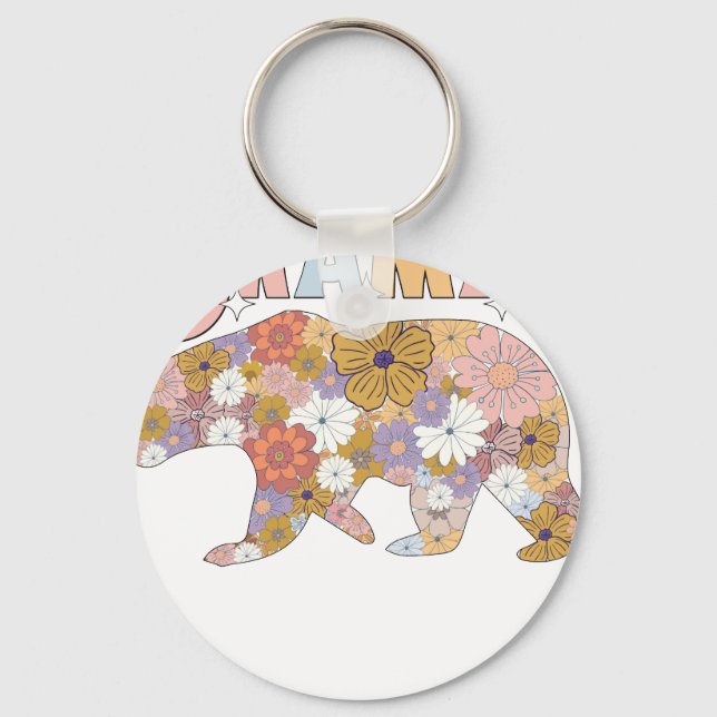 mama bear.png key ring (Front)