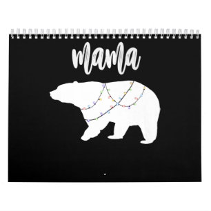 Mama Bear Polar Bear String Of Lights Christmas Calendar