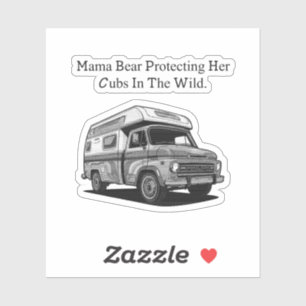 Mama Bear Protecting Her Cubs Wild Motherhood