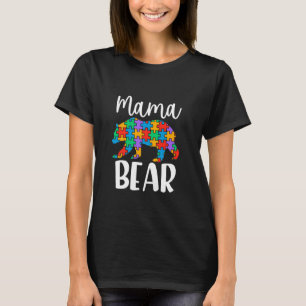 Mama Bear Puzzle Autism Awareness T-Shirt