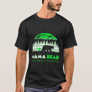 Mama Bear Retro Neural Tube Defects Awareness T-Shirt