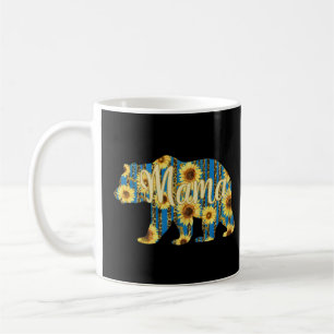Mama Bear, Sunflower Mum Life Coffee Mug
