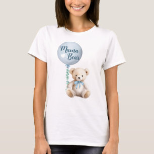 Mama Bear Teddy Baby Shower T-Shirt