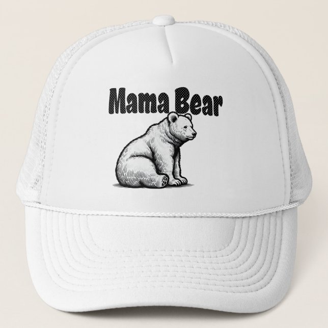 Mama Bear  Trucker Hat (Front)