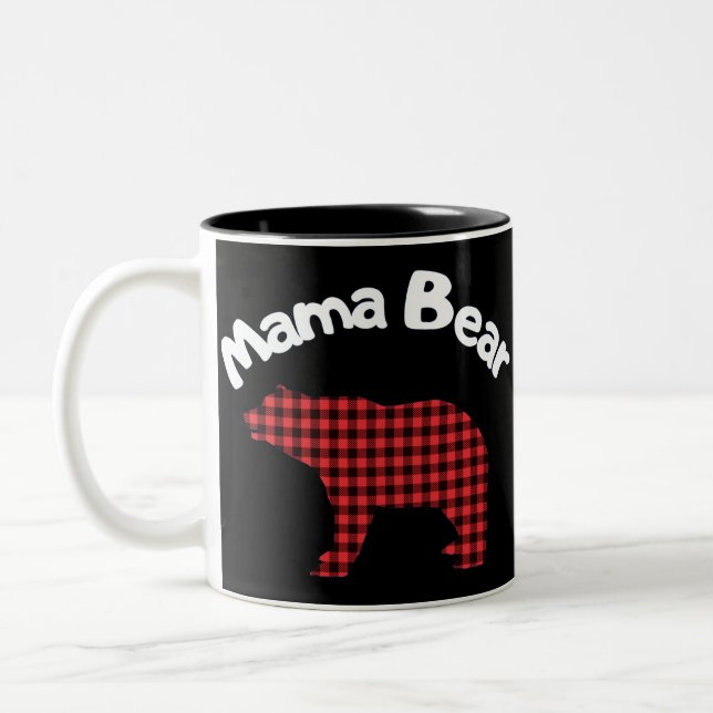 Mama Bear Two-Tone Coffee Mug (Left)
