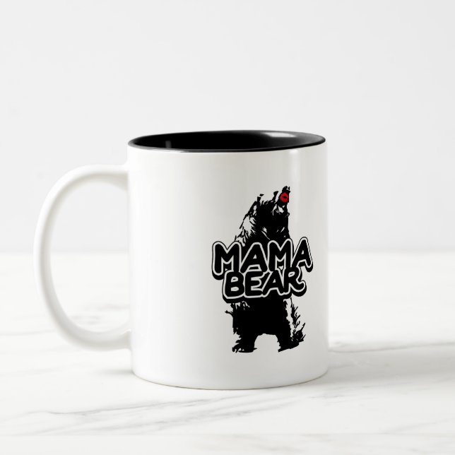 mama bear Two-Tone coffee mug (Left)