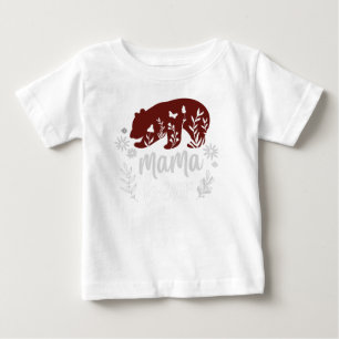 Mama Bear white infant jersey T-shirt
