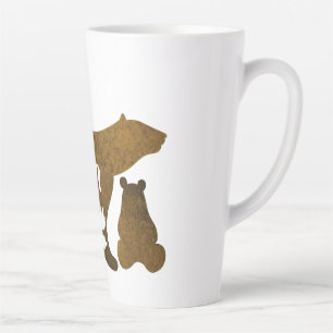 Mama Bear With 2 Cubs Mom of Two Latte Mug