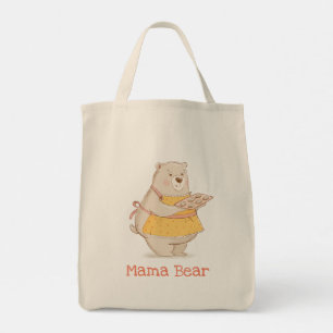 Mama Bear with tray of cookies Tote Bag
