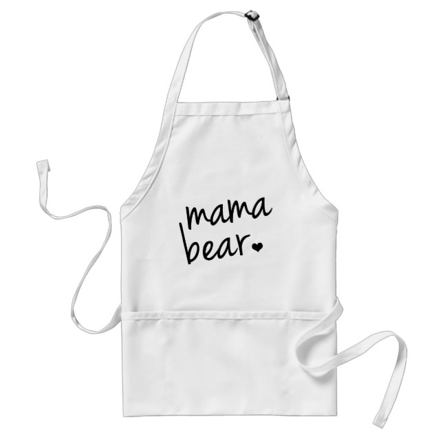 Mama Bear women's apron for mum (Front)