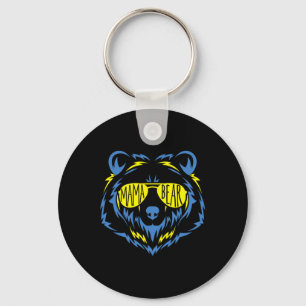 Mama Bear World Down Syndrome Awareness Day T21 Key Ring