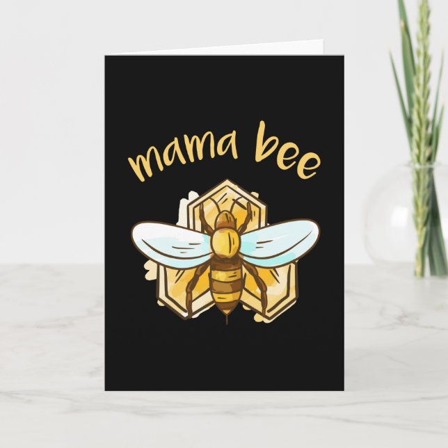 Mama Bee Beekeeping Gift Beekeeper Mum Card (Front)