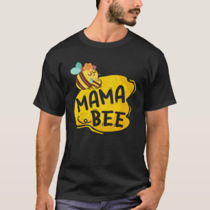 Mama Bee Family Matching Beekeeper Mom Mommy Mothe T-Shirt
