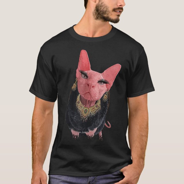 Mama Bingus My Beloved Hairless Sphinx Sphynx Cat  T-Shirt (Front)